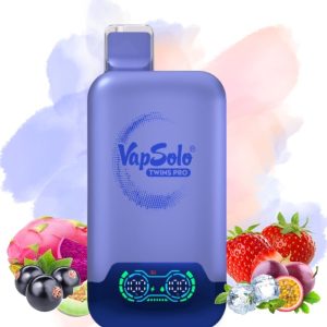 Vapsolo Twins Pro 50k Black Ice Dragon Fruit Strawberry & Love 66 - Puff Vapsolo Vapsolo Twins Pro 50000 Lemon Lime & Watermelon Ice (Copy)